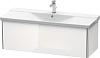 Картинка анонса товара «тумба под раковину duravit xsquare xs408302222 подвесная 121 см белая глянцевый»