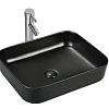 Раковина Sintesi SIN-LVB-APP-409BM_SIN-VF-40BM накладная черная матовая+выпуск клик-клак, черный матовый Раковина Sintesi SIN-LVB-APP-409BM_SIN-VF-40BM накладная черная матовая+выпуск клик-клак, черный матовый