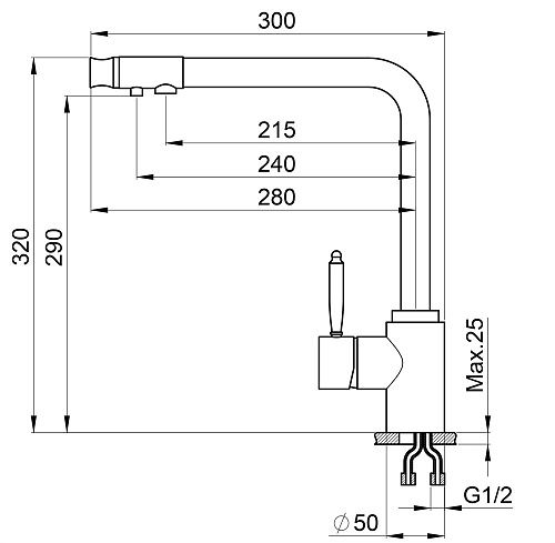 Смеситель для кухни Granula 2301, АРКТИК (БЕЛЫЙ) Смеситель для кухни Granula 2301, АРКТИК (БЕЛЫЙ)