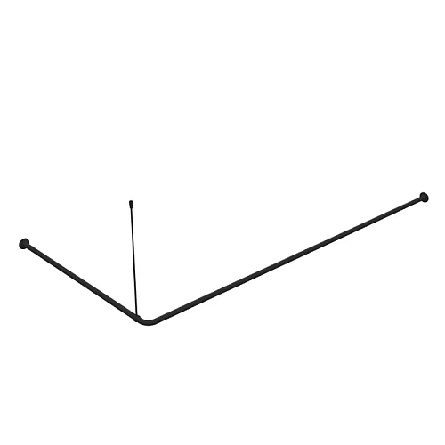 Карниз для ваны IDDIS 060A200i14 90-180 см, черный, угловой Карниз для ваны IDDIS 060A200i14 90-180 см, черный, угловой