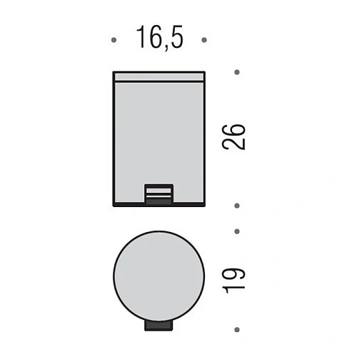 Ведро для мусора Colombo Hotel Collection B9962.IL 3л, с крышкой и педалью, нержавеющая сталь Ведро для мусора Colombo Hotel Collection B9962.IL 3л, с крышкой и педалью, нержавеющая сталь