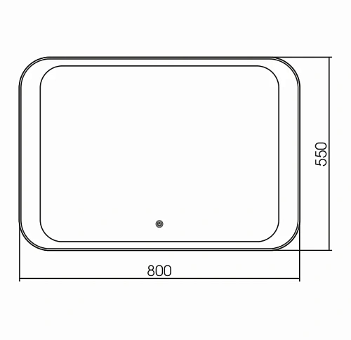 Зеркало GROSSMAN MODERN (800x550) с сенсорным выключателем 280550 Зеркало GROSSMAN MODERN (800x550) с сенсорным выключателем 280550