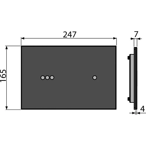 Клавиша смыва Alcaplast NIGHT LIGHT-3 сенсорная Клавиша смыва Alcaplast NIGHT LIGHT-3 сенсорная