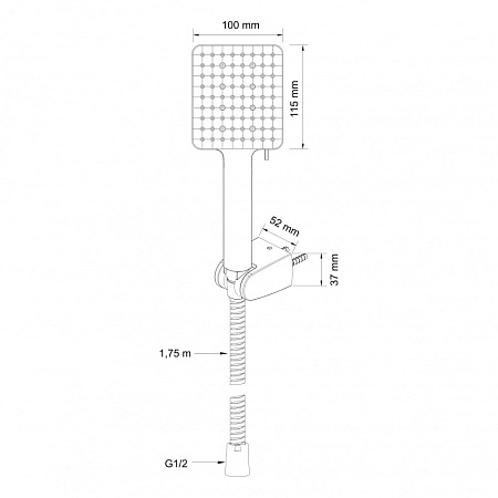 Душевая лейка Swedbe Calypso 5095