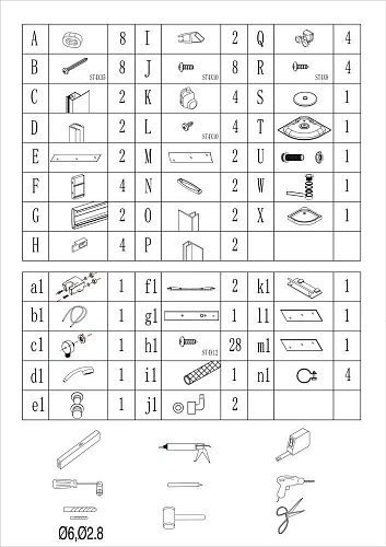 Душевая кабина Taliente 80x80x215см, четверть круга, матовое стекло TA-8080M Душевая кабина Taliente 80x80x215см, четверть круга, матовое стекло TA-8080M