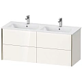 Тумба под раковину Duravit XVIU XV41290B122 подвесная 128 см белая/шампань Тумба под раковину Duravit XVIU XV41290B122 подвесная 128 см белая/шампань