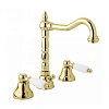 Смеситель для раковины Cezares First (FIRST-BLS2-03/24-Bi) золото 24 карат