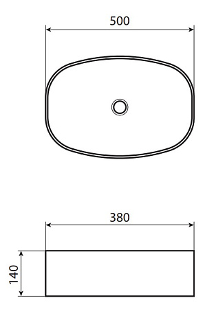 Раковина Allen Brau Priority 50 4.31002.20 накладная, белый глянец Раковина Allen Brau Priority 50 4.31002.20 накладная, белый глянец