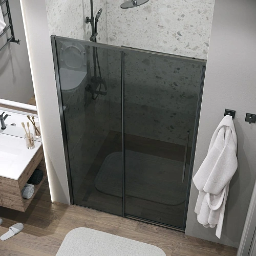 Душевая дверь GROSSMAN Galaxy 100.K33.01.100.42.10 (100x195) графит сатин, стекло тонированное Душевая дверь GROSSMAN Galaxy 100.K33.01.100.42.10 (100x195) графит сатин, стекло тонированное