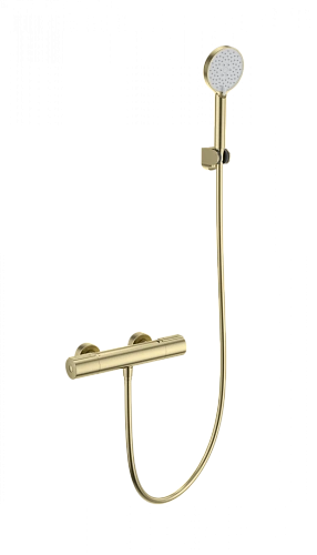 Смеситель для душа Wonzon & Woghand с термостатом, брашированное золото (WW-A2006-A-BG) Смеситель для душа Wonzon & Woghand с термостатом, брашированное золото (WW-A2006-A-BG)