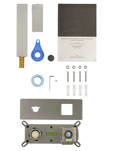 Смеситель для раковины Wonzon & Woghand CUBE 2.0 встраиваемый, брашированный никель (WW-88869068-BN) Смеситель для раковины Wonzon & Woghand CUBE 2.0 встраиваемый, брашированный никель (WW-88869068-BN)