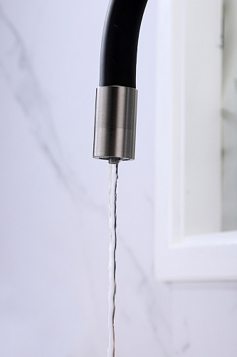 Смеситель для кухни Paulmark Salix вороненая сталь Sa213419-GM Смеситель для кухни Paulmark Salix вороненая сталь Sa213419-GM