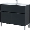 Комплект мебели Aquanet Алвита New 100 1 ящик, 2 дверцы, антрацит 00273988 Комплект мебели Aquanet Алвита New 100 1 ящик, 2 дверцы, антрацит 00273988