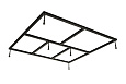 Каркас для поддона Kolpa-San 90x90 4100054 Каркас для поддона Kolpa-San 90x90 4100054