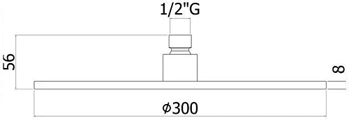 Верхний душ Paffoni Master King ZSOF079BO Верхний душ Paffoni Master King ZSOF079BO