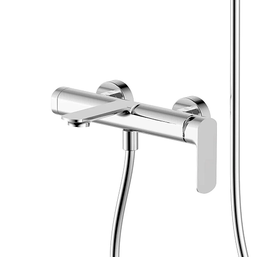 Смеситель для ванны AQUAme Monza AQM6312CR с душевым набором, 3 режима, Хром Смеситель для ванны AQUAme Monza AQM6312CR с душевым набором, 3 режима, Хром