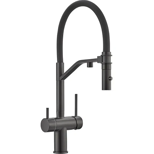 Смеситель для кухни Milacio Ultra 557 (MCU.557.TB) total black Смеситель для кухни Milacio Ultra 557 (MCU.557.TB) total black