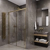 Душевой уголок Timo (T52R+T63) TDSS-120/17C-8R, раздвижная дверь 1200x2000, профиль золото матовое, торцевое стекло TSS-1000/17C-8 1000x2000 Душевой уголок Timo (T52R+T63) TDSS-120/17C-8R, раздвижная дверь 1200x2000, профиль золото матовое, торцевое стекло TSS-1000/17C-8 1000x2000