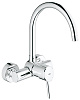 Картинка анонса товара «смеситель для кухни grohe concetto, настенный, хром (32667001)»