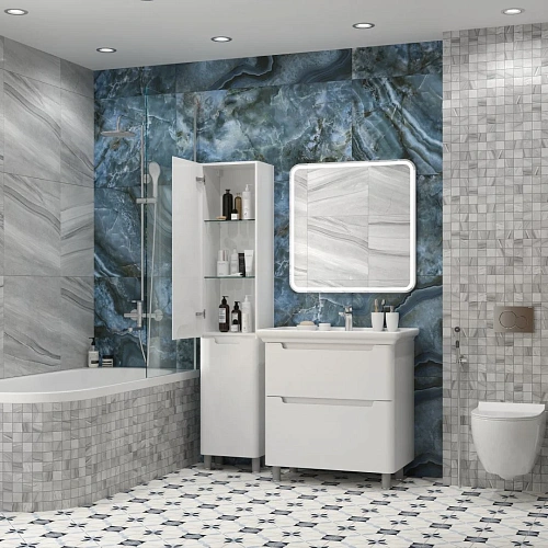 Шкаф-пенал BRIZ Альби пк-40 правый 235 04-00к40-00 02 БЕЛ белый Шкаф-пенал BRIZ Альби пк-40 правый 235 04-00к40-00 02 БЕЛ белый