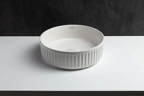 Раковина Allen Brau Fantasy Line 36 4.11032.21 накладная, белый матовый Раковина Allen Brau Fantasy Line 36 4.11032.21 накладная, белый матовый