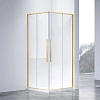Душевой уголок Vincea Slim-N VSS-4SN900CLG, 900x900, брашированное золото, стекло прозрачное