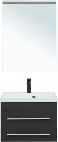 Тумба под раковину Aquanet Верона 58 New черный матовый 00272428 Тумба под раковину Aquanet Верона 58 New черный матовый 00272428