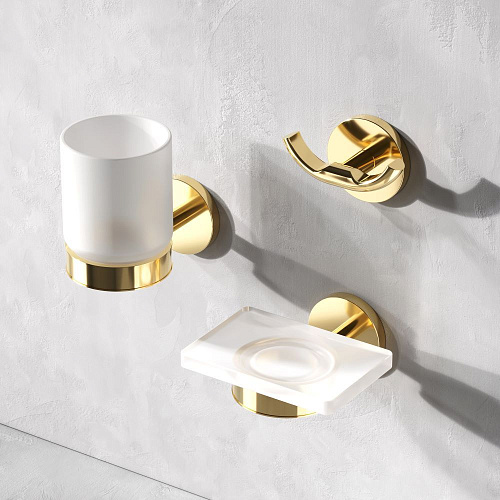 Мыльница AM.PM X-Joy A85A34299 стеклянная золото Мыльница AM.PM X-Joy A85A34299 стеклянная золото