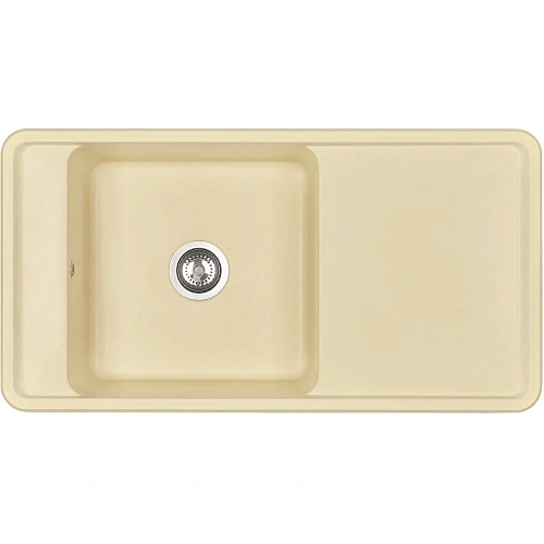 Кухонная мойка Aquaton Беллис 97 1A725132BS290 из литого мрамора, шампань Кухонная мойка Aquaton Беллис 97 1A725132BS290 из литого мрамора, шампань