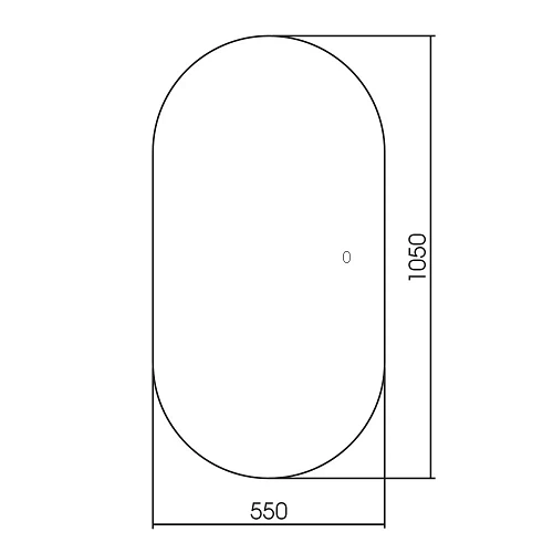 Зеркало ABBER Kontur AG6302S с подсветкой, сенсор, диммер Зеркало ABBER Kontur AG6302S с подсветкой, сенсор, диммер