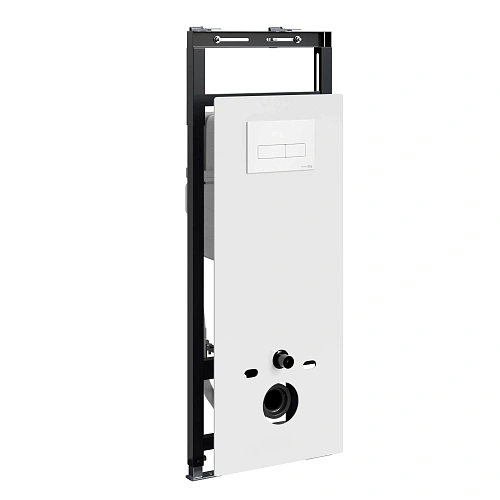 Инсталляция для унитаза WasserKRAFT Salm 27TLT.010.ME.WH.WM03 с клавишей смыва белый Инсталляция для унитаза WasserKRAFT Salm 27TLT.010.ME.WH.WM03 с клавишей смыва белый