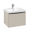 Картинка анонса товара «тумба под раковину villeroy &amp; boch subway 3.0 с подсветкой cashmere grey / cashmere grey c577l1vn»