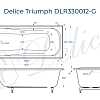 Ванна из искусственного камня Delice Triumph 180х80 DLR330012-G глянцевая Ванна из искусственного камня Delice Triumph 180х80 DLR330012-G глянцевая