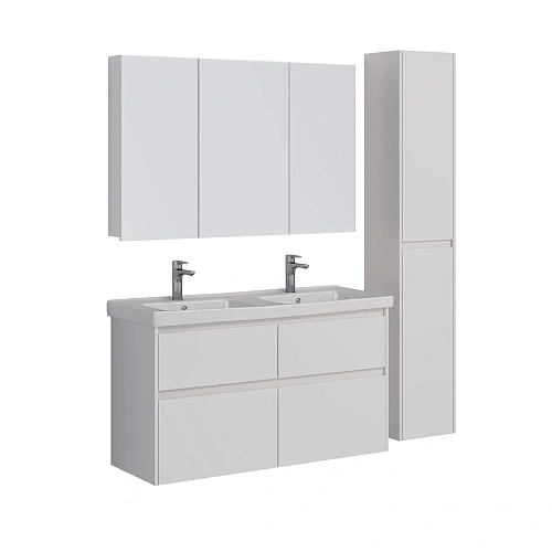 Тумба под раковину Lemark COMBI 125 см подвесная/напольная, белый LM03C125T Тумба под раковину Lemark COMBI 125 см подвесная/напольная, белый LM03C125T