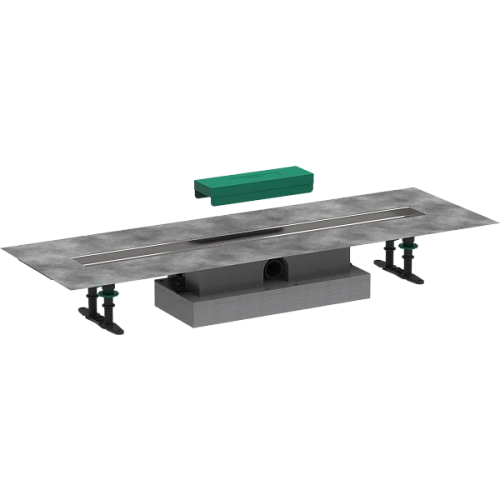 Душевой лоток Hansgrohe uBox universal для установки вровень с полом, внешняя часть слива 80 см 56018180. Душевой лоток Hansgrohe uBox universal для установки вровень с полом, внешняя часть слива 80 см 56018180.