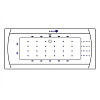 Акриловая ванна EXCELLENT Aquaria Lux 180x80 NANO хром WAEX.AQU18.NANO.CR Акриловая ванна EXCELLENT Aquaria Lux 180x80 NANO хром WAEX.AQU18.NANO.CR