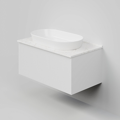 Тумба под раковину La Fenice TERRA Bianco 80 NFNC-01-TER-B-80-3-GG белая матовая с белой столешницей Тумба под раковину La Fenice TERRA Bianco 80 NFNC-01-TER-B-80-3-GG белая матовая с белой столешницей