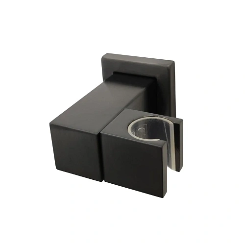 Шланговое подключение Paini 50PZ480QQ квадратный, черный матовый PVD Шланговое подключение Paini 50PZ480QQ квадратный, черный матовый PVD