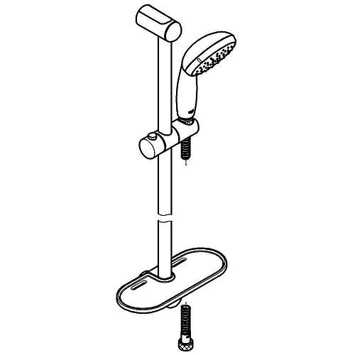 Душевой гарнитур GROHE Tempesta New (27926001) с полочкой, душевая штанга 600 мм, хром Душевой гарнитур GROHE Tempesta New (27926001) с полочкой, душевая штанга 600 мм, хром