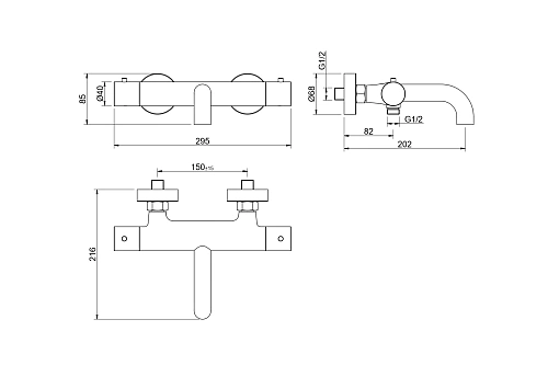 Смеситель для ванны Aquatek Европа AQ1343BGM черный хром шлифованный, встраиваемый Смеситель для ванны Aquatek Европа AQ1343BGM черный хром шлифованный, встраиваемый