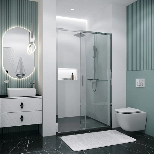 Душевая дверь GROSSMAN Style 100.K33.05.130.10.00 (130x195) хром, стекло прозрачное Душевая дверь GROSSMAN Style 100.K33.05.130.10.00 (130x195) хром, стекло прозрачное