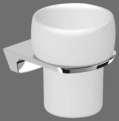 Стакан ART&MAX AM-8658 стеклянный подвесной хром Стакан ART&MAX AM-8658 стеклянный подвесной хром