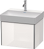 Картинка анонса товара «тумба под раковину duravit xsquare xs406102222 подвесная 58 см белая глянцевый»