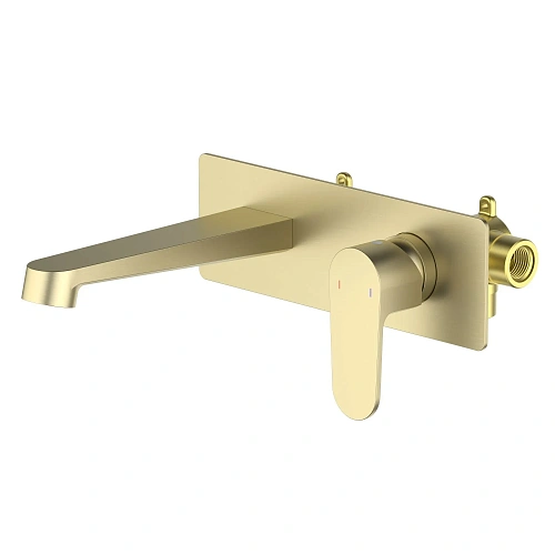 Смеситель для раковины Aquatek Оберон AQ1213BG золото шлифованное, встраиваемый Смеситель для раковины Aquatek Оберон AQ1213BG золото шлифованное, встраиваемый