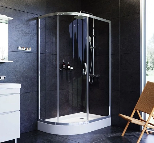 Душевой уголок AM.PM Like W83G-302U120CT Slide 120x80, стекло прозрачное, профиль хром Душевой уголок AM.PM Like W83G-302U120CT Slide 120x80, стекло прозрачное, профиль хром