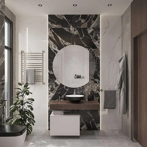 Комплект мебели STWORKI Ольборг 100 столешница дуб карпентер, без отверстий, с тумбой 50, с раковино 536729 Комплект мебели STWORKI Ольборг 100 столешница дуб карпентер, без отверстий, с тумбой 50, с раковино 536729