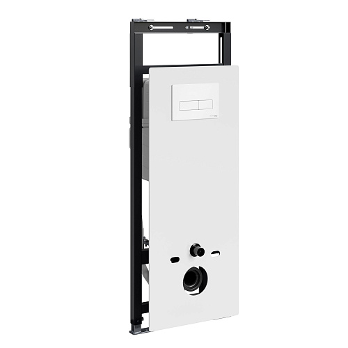 Инсталляция для унитаза WasserKRAFT Salm 27TLT.010.ME.WH.WM03 с клавишей смыва белый Инсталляция для унитаза WasserKRAFT Salm 27TLT.010.ME.WH.WM03 с клавишей смыва белый