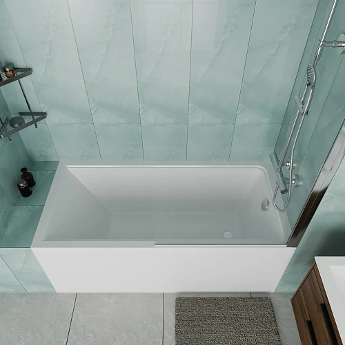 Акриловая ванна Vincea VBT-2G150-FR с каркасом 1500x700x470, пристенная, белая Акриловая ванна Vincea VBT-2G150-FR с каркасом 1500x700x470, пристенная, белая