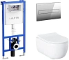 Комплект унитаза Allen Brau Priority 4.31002.20/8.9466.0.000.000.1 (00316509) с инсталляцией, белый глянец