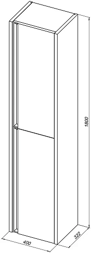 Шкаф-пенал Allen Brau Fantasy 40 1.11007.PWM белый матовый Шкаф-пенал Allen Brau Fantasy 40 1.11007.PWM белый матовый